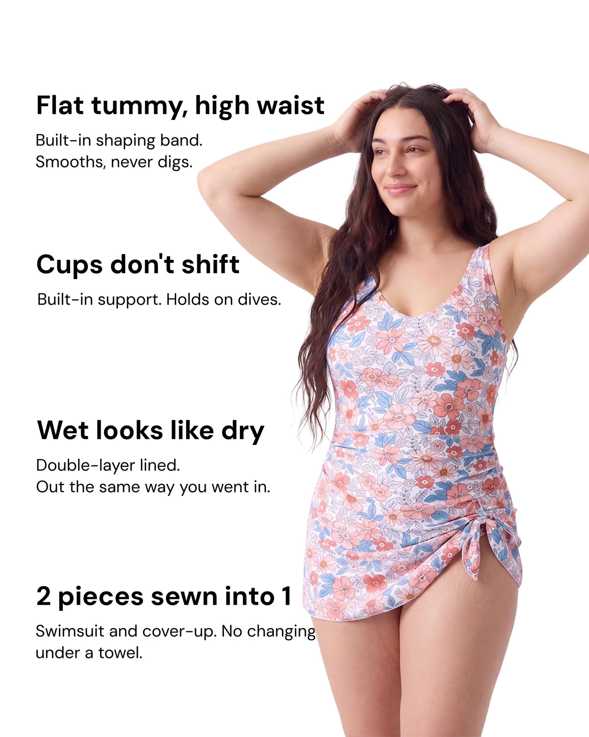 2-in-1 Sculpting Swim Dress — 3