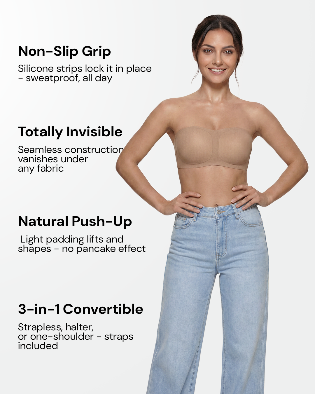 BareSculpt™ Strapless Invisible Bra — 3