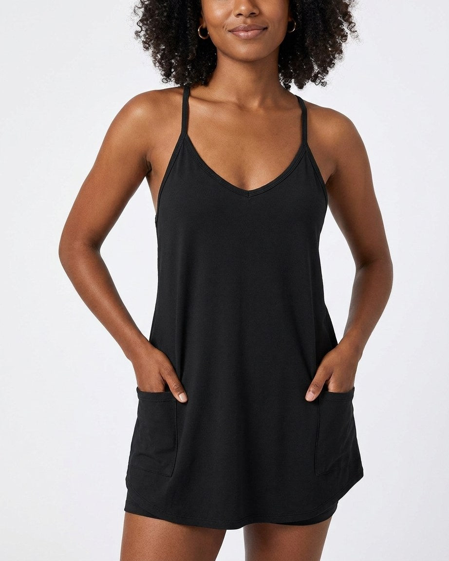 Athletic Lounge Romper Dress — 1