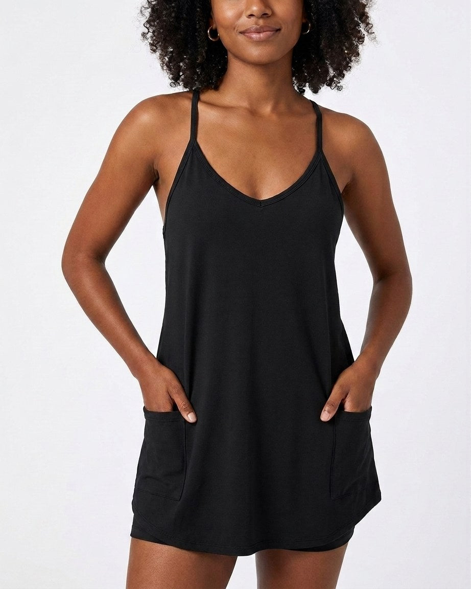 Athletic Lounge Romper Dress — 2