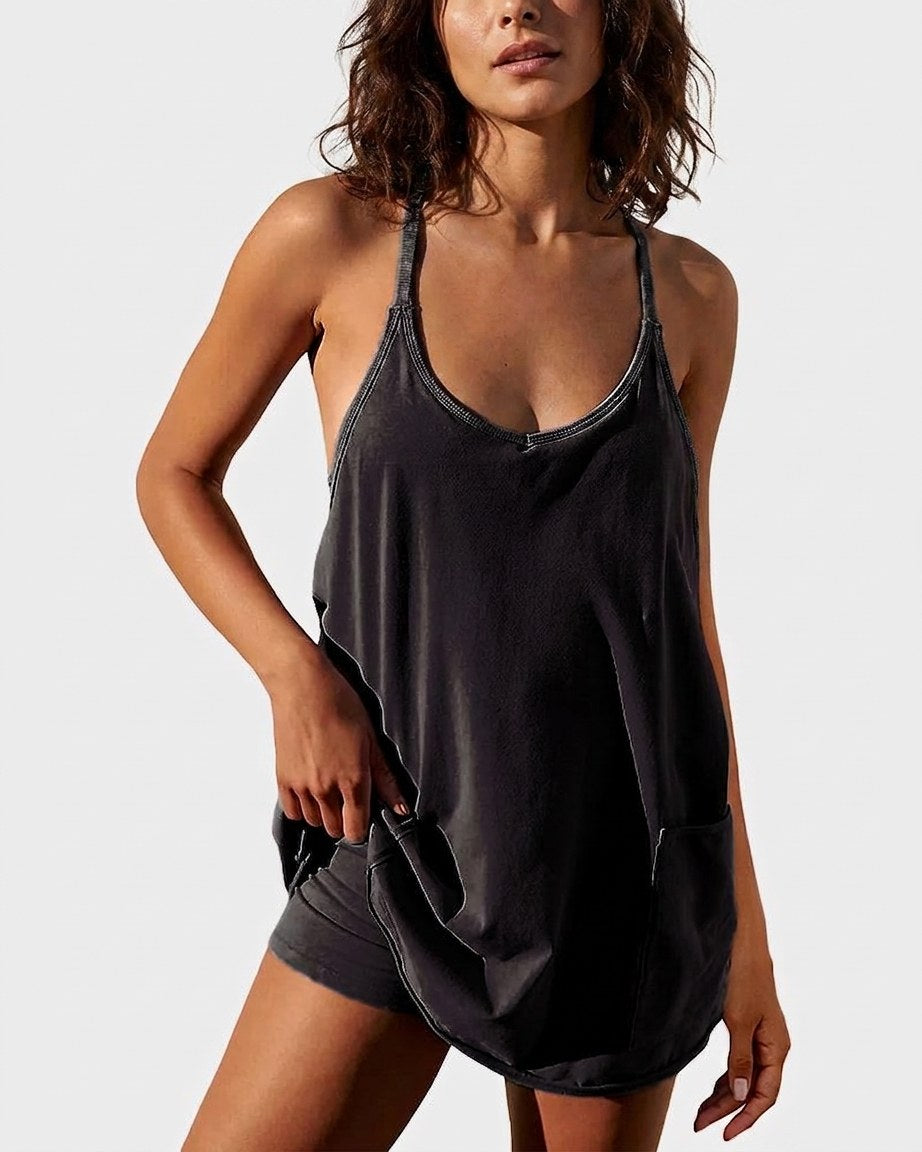 Athletic Lounge Romper Dress — 7