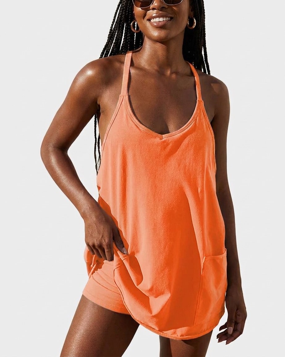 Athletic Lounge Romper Dress — 9