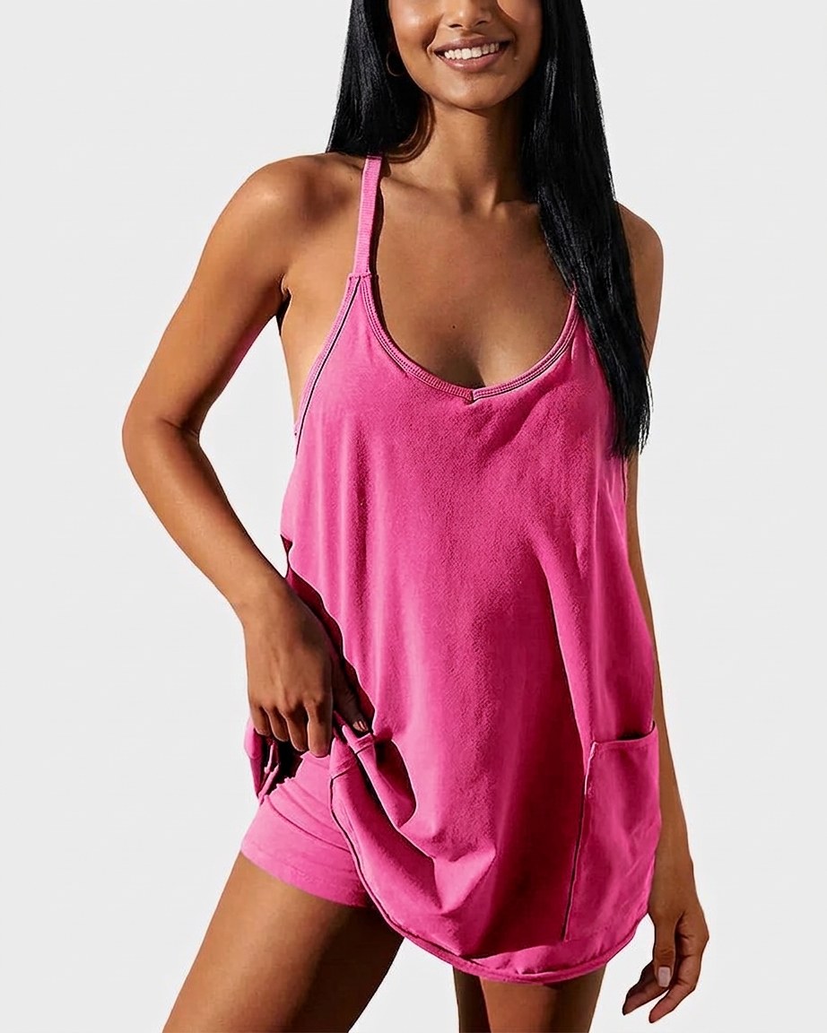 Athletic Lounge Romper Dress — 10